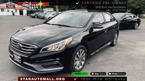 2017 Hyundai Sonata for sale at STAR AUTO MALL 512 in Bethlehem PA