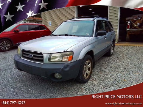 2004 Subaru Forester for sale at Right Price Motors LLC in Cranberry PA