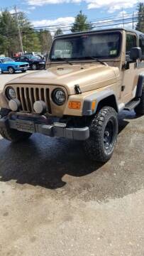 1999 Jeep Wrangler for sale at Frank Coffey in Milford NH