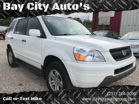2003 Honda Pilot for sale at Bay City Auto's in Mobile AL