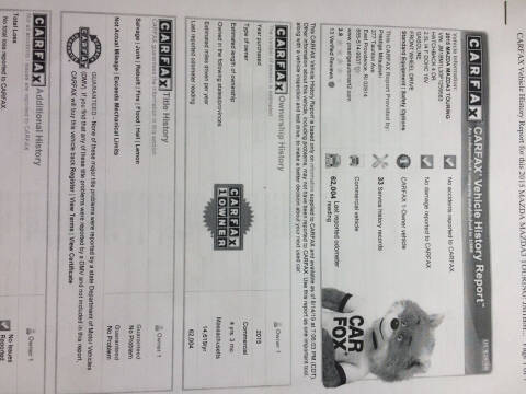 2015 Mazda MAZDA3 s Touring