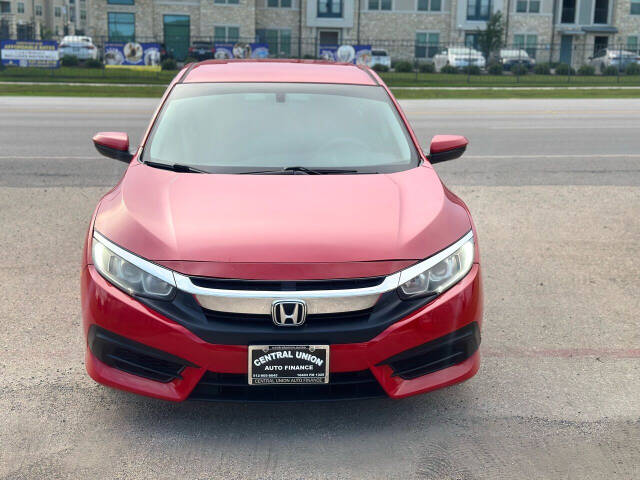 2017 Honda Civic for sale at Central Union Auto Finance LLC in Austin, TX