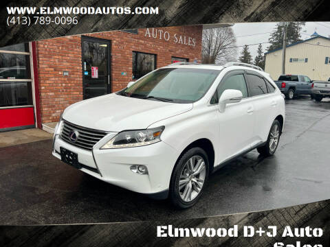 2015 Lexus RX 450h for sale at Elmwood D+J Auto Sales in Agawam MA