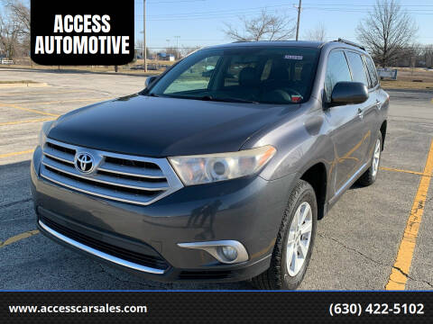 2012 Toyota Highlander for sale at ACCESS AUTOMOTIVE in Bensenville IL