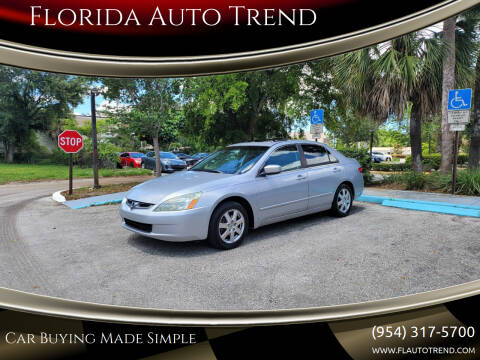 2005 Honda Accord for sale at Florida Auto Trend in Plantation FL