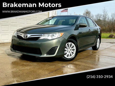 2013 Toyota Camry for sale at Brakeman Motors in Painesville OH