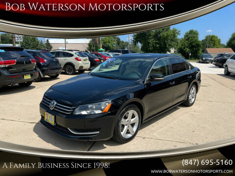 2013 Volkswagen Passat for sale at Bob Waterson Motorsports in South Elgin IL
