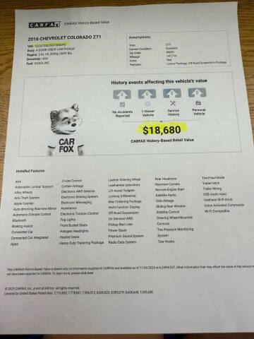2016 Chevrolet Colorado