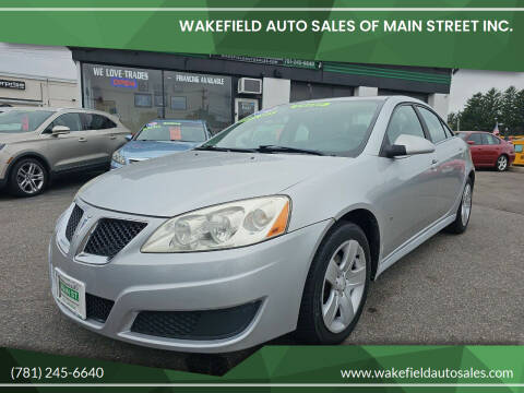 2010 Pontiac G6 for sale at Wakefield Auto Sales of Main Street Inc. in Wakefield MA