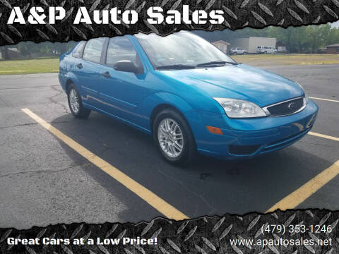 2007 Ford Focus for sale at A&P Auto Sales in Van Buren AR