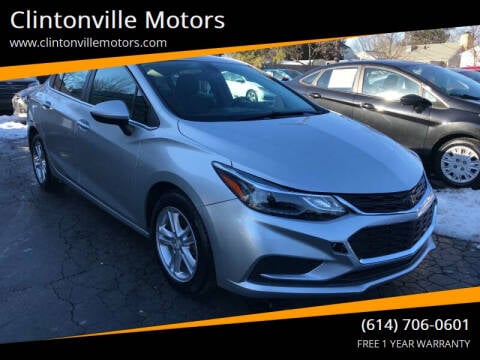 2017 Chevrolet Cruze for sale at Clintonville Motors in Columbus OH