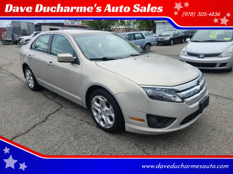 2010 Ford Fusion for sale at Dave Ducharme's Auto Sales in Lowell MA