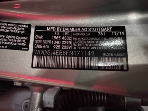 2015 Mercedes-Benz CLA CLA 250