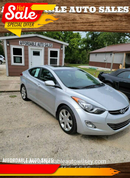 2012 Hyundai Elantra for sale at AFFORDABLE AUTO SALES in Wilsey KS