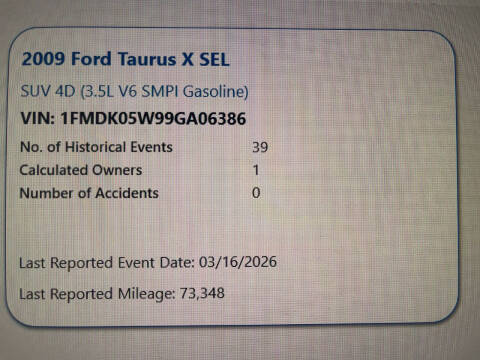 2009 Ford Taurus X SEL
