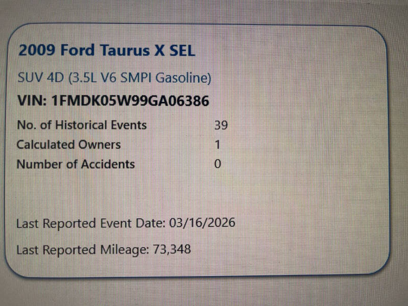 2009 Ford Taurus X SEL