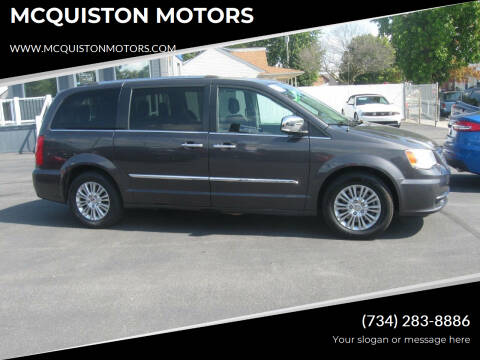 2015 Chrysler Town and Country for sale at MCQUISTON MOTORS in Wyandotte MI