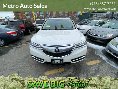 2014 Acura MDX for sale at Metro Auto Sales in Lawrence MA