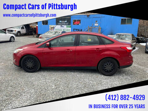 2012 Ford Focus for sale at Compact Cars of Pittsburgh in Pittsburgh PA