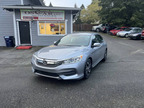 2017 Honda Accord for sale at Oscar Auto Sales in Tacoma WA