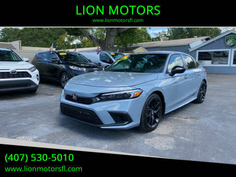 2022 Honda Civic for sale at LION MOTORS in Orlando FL