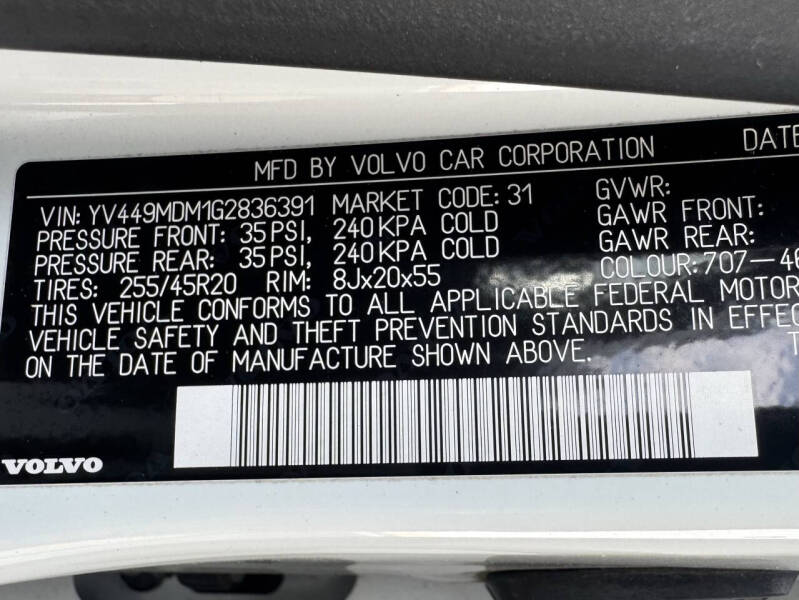 2016 Volvo XC60 T6 Drive-E Platinum