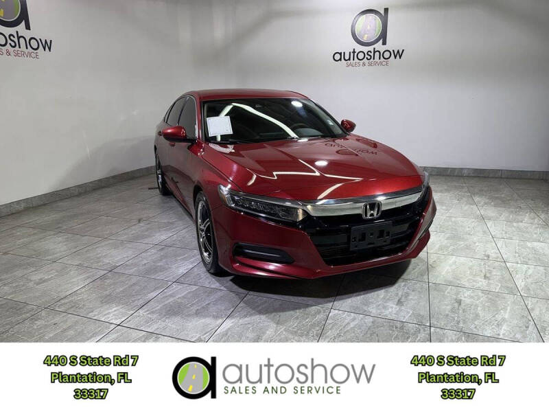 2018 Honda Accord for sale at AUTOSHOW SALES & SERVICE in Plantation FL