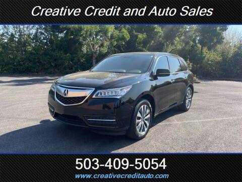 2014 Acura MDX for sale at Creative Credit & Auto Sales in Salem OR
