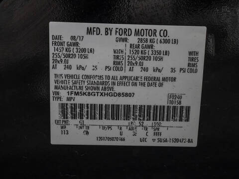 2017 Ford Explorer Sport