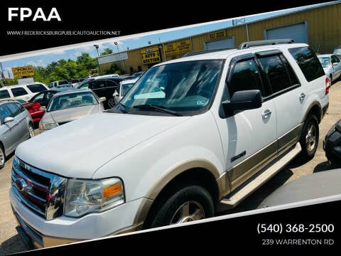 2007 Ford Expedition for sale at FPAA in Fredericksburg VA
