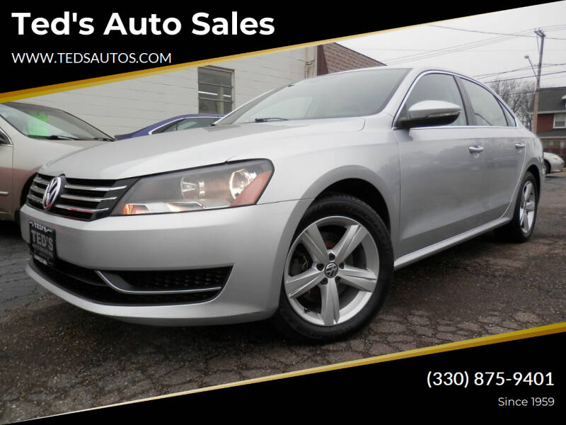 2012 Volkswagen Passat for sale at Ted's Auto Sales in Louisville OH