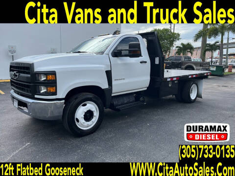 2019 CHEVROLET KODIAK  5500 HD 12FT FLAT BED *FLATBED*GOOSENECK for sale at Cita Auto Sales in Medley FL