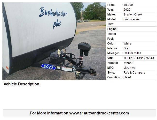 2022 Braxton Creek Bushwhacker