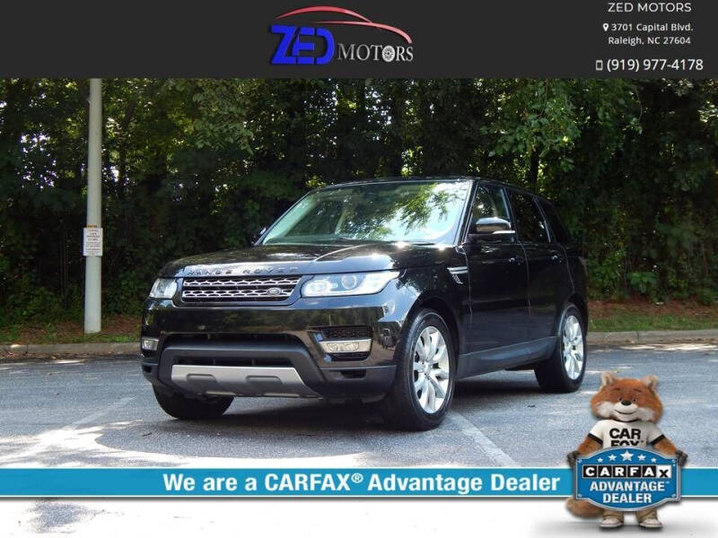 2014 Land Rover Range Rover Sport for sale at Zed Motors in Raleigh NC