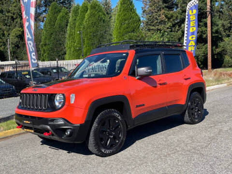 2018 Jeep Renegade for sale at A & V AUTO SALES LLC in Marysville WA