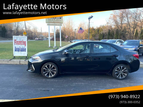 2019 Toyota Corolla for sale at Lafayette Motors in Lafayette NJ