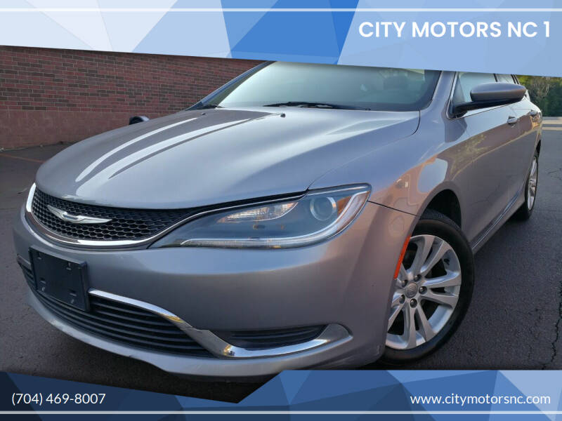 2015 Chrysler 200 for sale at city motors nc 1 in Harrisburg NC