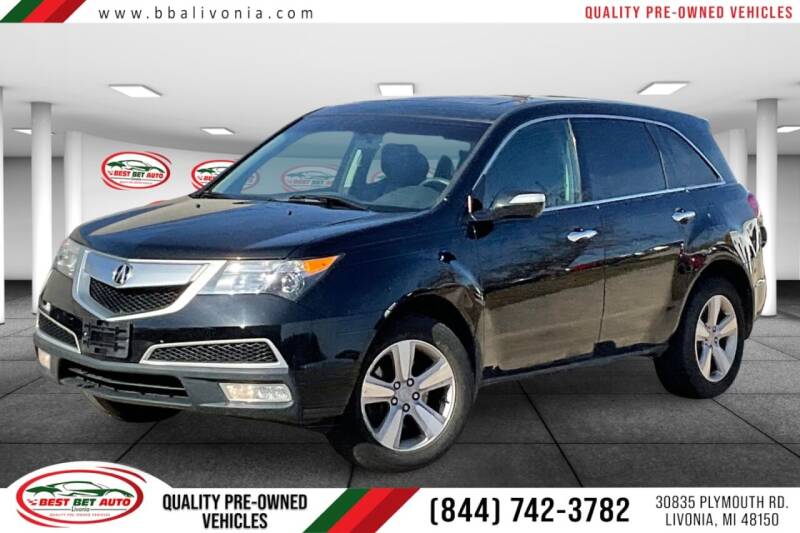 2013 Acura MDX for sale at Best Bet Auto in Livonia MI