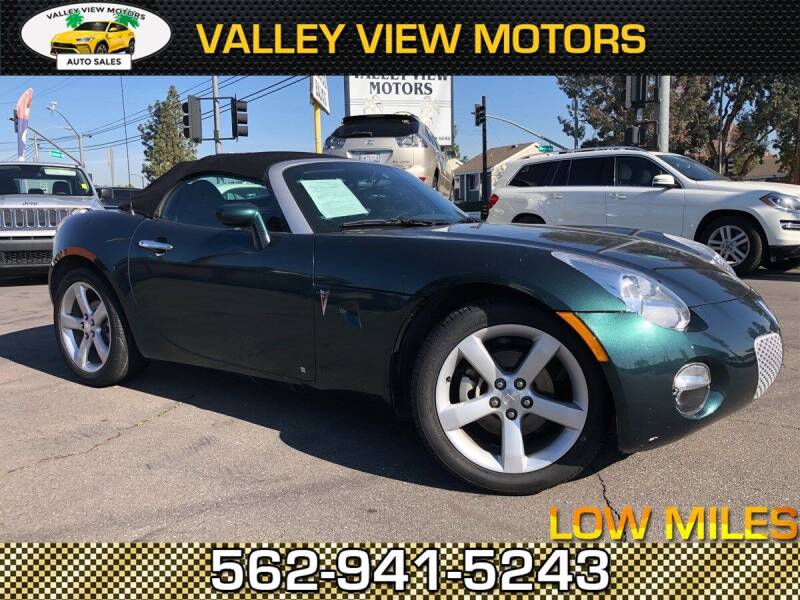 2006 Pontiac Solstice for sale at Valley View Motors in Whittier CA