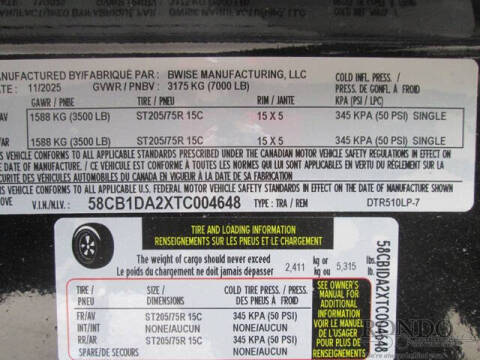 2026 BWISE Dump DTR510LP-7-D