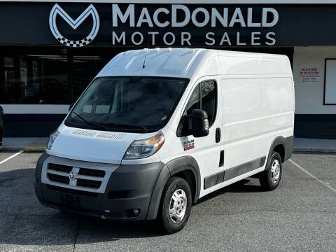 2015 RAM ProMaster for sale at MacDonald Motor Sales in High Point NC