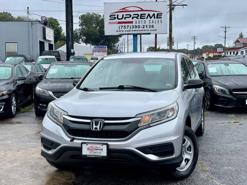2016 Honda CR-V for sale at Supreme Auto Sales in Chesapeake VA