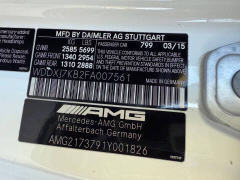 2015 Mercedes-Benz S-Class S 65 AMG