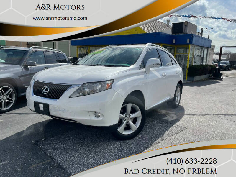 2012 Lexus RX 350 for sale at A&R Motors in Baltimore MD