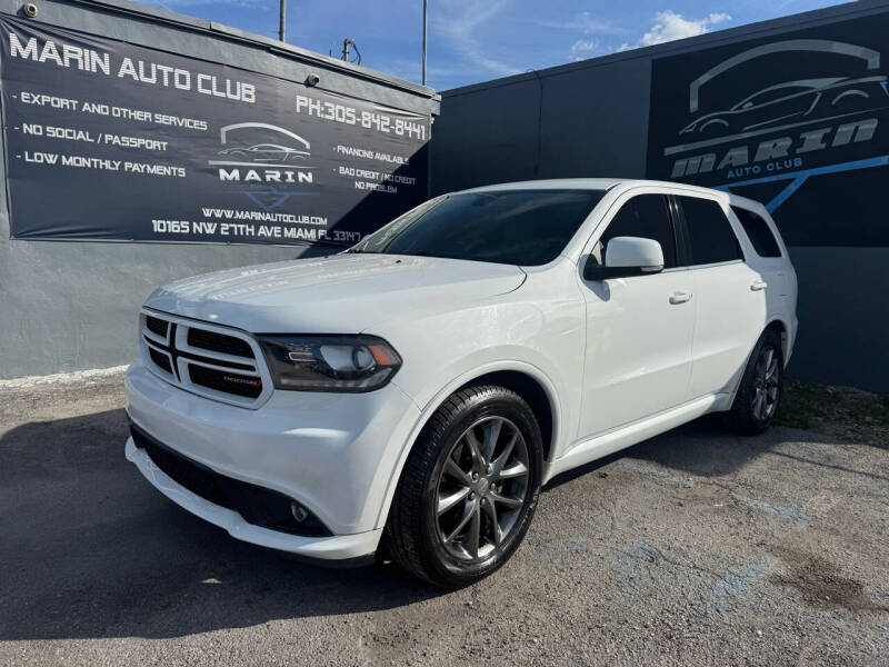 2017 Dodge Durango for sale at Marin Auto Club Inc in Miami FL