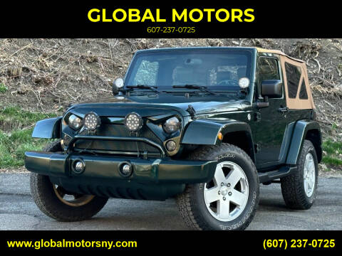 2010 Jeep Wrangler for sale at GLOBAL MOTORS in Binghamton NY