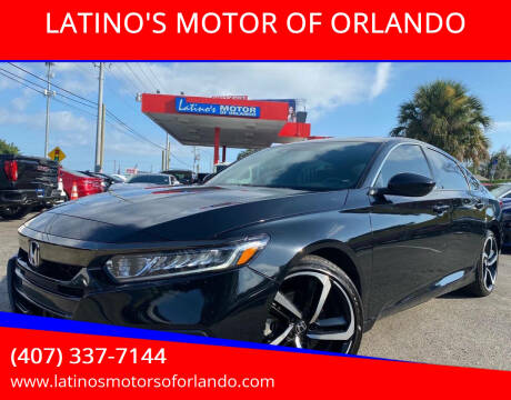 2020 Honda Accord for sale at LATINO'S MOTOR OF ORLANDO in Orlando FL