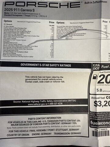 2025 Porsche 911 Carrera S