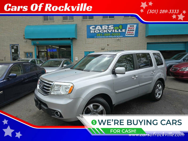 2012 Honda Pilot for sale at Cars Of Rockville in Rockville MD