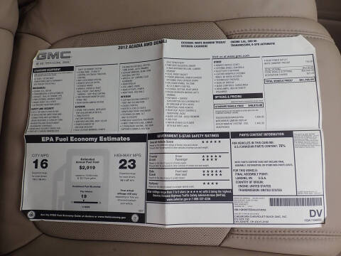 2012 GMC Acadia Denali